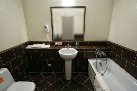 Раковина в номере Комфорт в отеле Elysium hotel