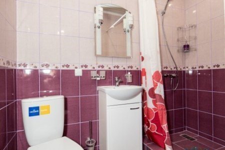Почасовой номер для свидания Санузел в номере Семейный в Ладомир в Борисово