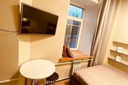 Зона отдыха в номере Люкс 306 в отеле Стромынка