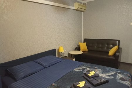 Кровать в номере Комфорт 2 в отеле Братислава