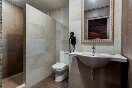 Санузел в номере 10 Loft большой в отеле Renvills Hotel