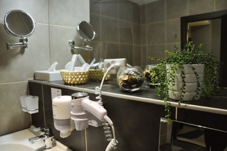 Фен в номере Комфорт Премиум в отеле City Hotel Sova