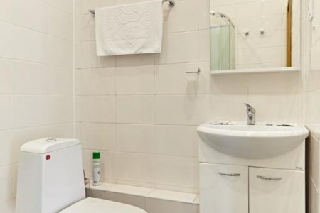 Санузел двухместного номера в отеле Багет
