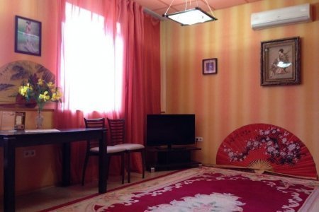 Зона отдыха в номере Вип в отеле Три версты