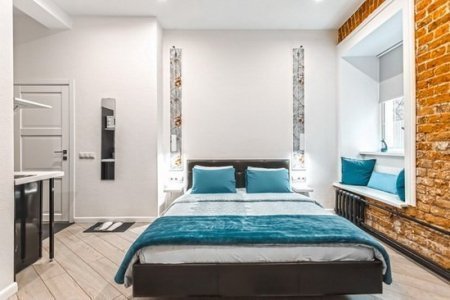 Кровать номера улучшенный в Aesthetics Room House