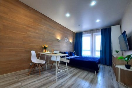 Кровать в номере Студио 3 в The LOFT STUDIO Moscow