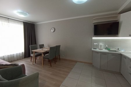 Обеденная зона в номере Double 1 в The LOFT STUDIO Moscow