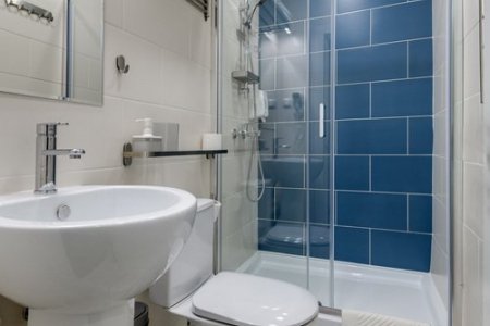 Санузел в номере Стандартный двухместный с 2 кроватями в Квадро