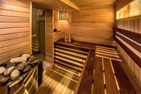 Сауна в номере 2-комнатные апартаменты в Revival Hotel