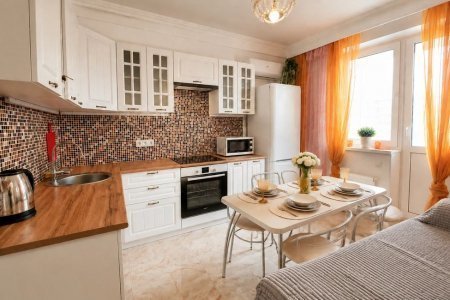 Кухня в номере 5 в Loft Studio Носовихинское шоссе