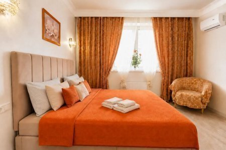 Спальная зона в номере 5 в Loft Studio Носовихинское шоссе