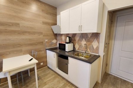 Кухня в апартаментах 2 в The Loft Studio у метро Котельники