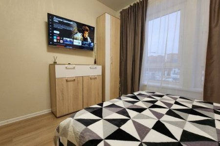 Телевизор в апартаментах 1 в The Loft Studio у метро Котельники