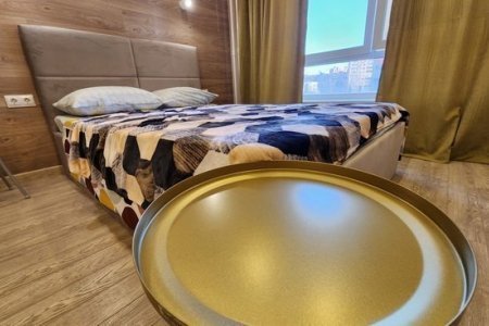 Журнальный стол в номере 4 в The Loft Studio у метро Котельники