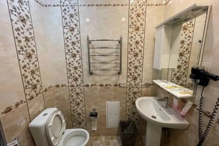 Санузел в номере Комфорт в отеле Автор Люблино