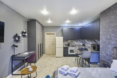 Общий вид номера Emerald Suite в ЖК Савеловский Сити