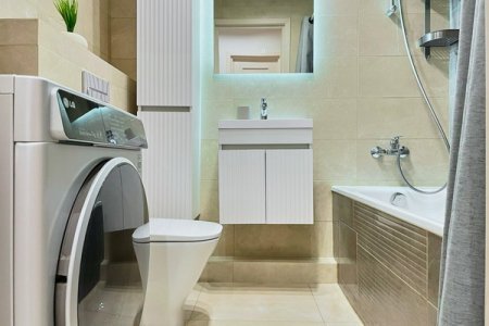 Санузел в номере Breeze Apartments в ЖК Савеловский Сити