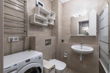 Санузел в номере City Vibe в ЖК Савеловский Сити