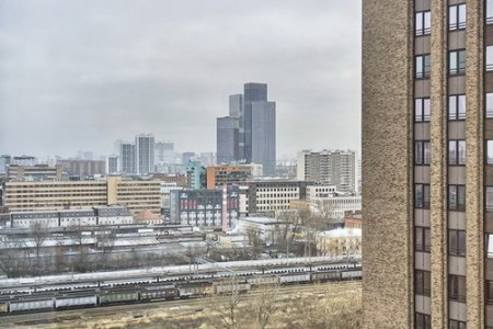 Вид из окна номера на 15 этаже в ЖК Савеловский Сити 