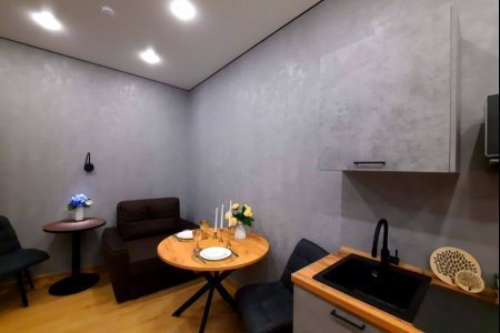 Кухня в номере Солнце в LOFT SPACE
