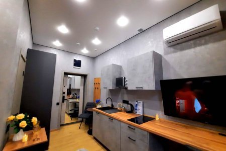 Кухонный уголок в номере Сатурн в LOFT SPACE