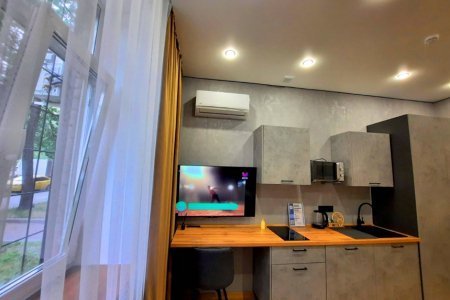 Кухонный уголок в номере Уран в LOFT SPACE