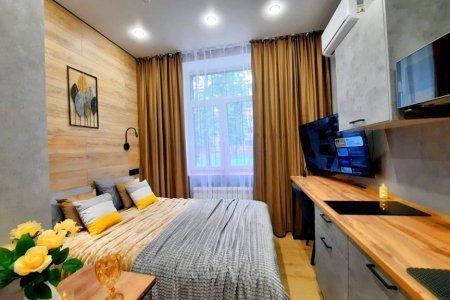 Спальная зона в номере Нептун в LOFT SPACE