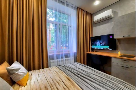 Спальная зона в номере Уран в LOFT SPACE