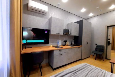 Уголок кухонный в номере Уран в LOFT SPACE