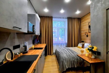 Вид с порога номера Сатурн в LOFT SPACE