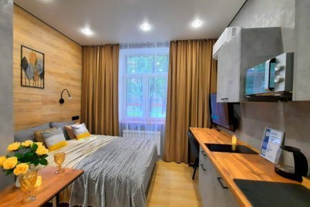 Вид с порога в номере Уран в LOFT SPACE