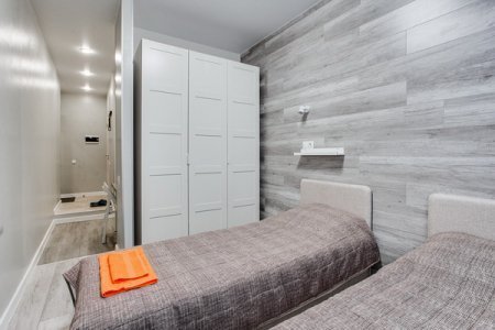 Две кровати в номере 3 в апартаментах Home Like