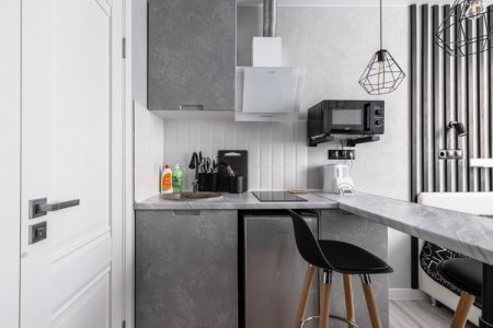 Кухня в номере 18 в апартаментах Home Like