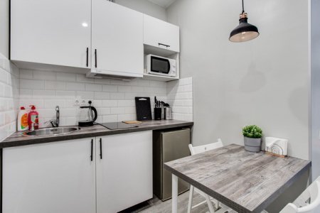 Обеденная зона в номере 3 в апартаментах Home Like