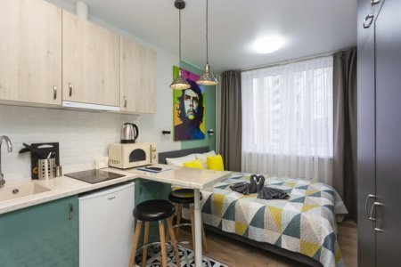 Общее пространство в студии 24 в апартаментах Home Like
