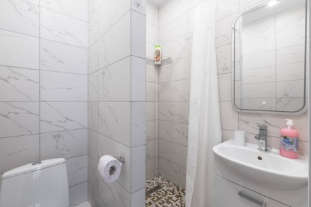 Санузел в студии №20 в апартаментах Home Like