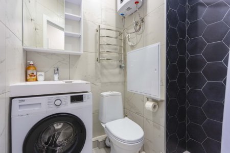 Санузел в студии №23 в апартаментах Home Like
