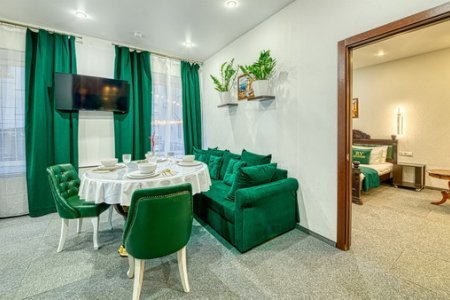 Зона отдыха в номере Апартаменты в отеле Revival Hotel-2