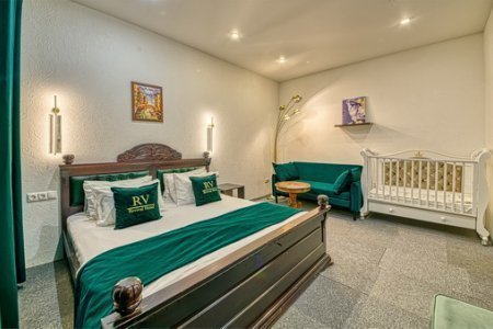 Апартаменты с кухней и сауной в отеле Revival Hotel-3