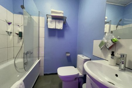 Санузел в номере Улучшенный Делюкс № 3 в отеле Гипноз на Покровке