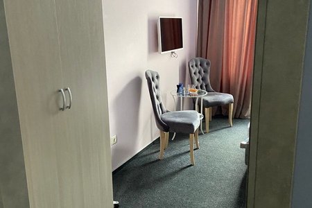 Ванильное небо — снять на час за 1200 ₽ Интерьер номера Полулюкс Ванильное небо в отеле Элитон Жулебино