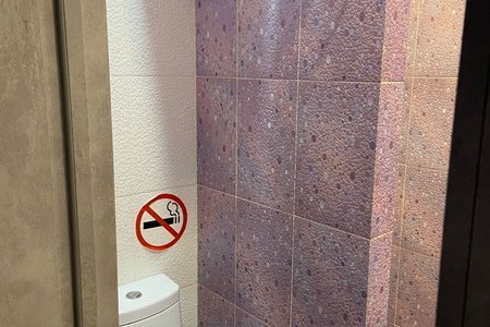 Номер Ванильное небо — цена 1200 ₽/час Санузел в номере Полулюкс Ванильное небо в отеле Элитон Жулебино