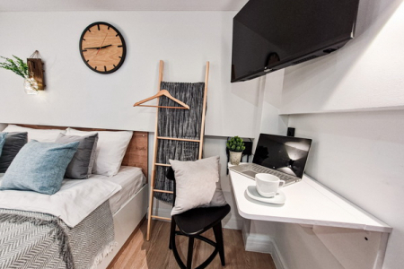 Кровать в номере Стандарт в Prive Luna