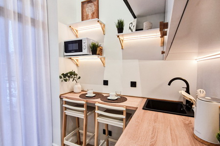 Кухня в номере Стандарт в Prive Luna
