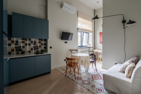 Вид с порога номера Studio Suite в Prive Luna