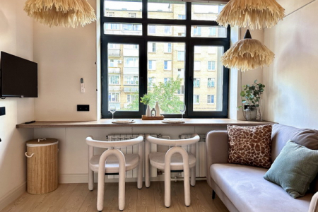 Зона отдыха в номере Studio Suite в Prive Luna