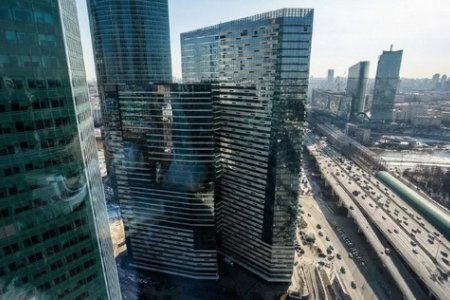 Красивый вид в номере 35-2 в Москва-Сити