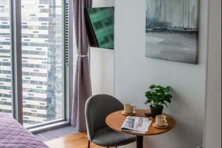 Общий вид студии 17,2 м² в апартаментах Москва-Сити