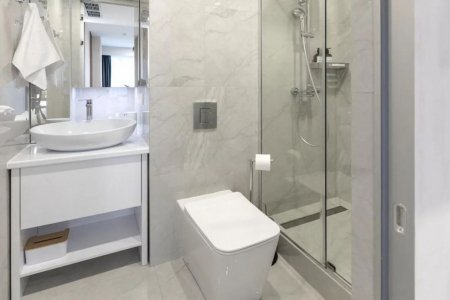 Санузел в студии 22 м² в апартаментах Москва-Сити