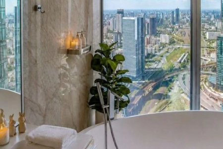 Ванна в студии 30 м² в апартаментах Москва-Сити